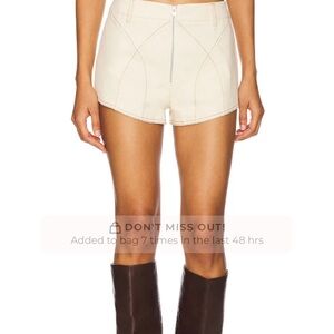 Revolve Women's Cream Shorts